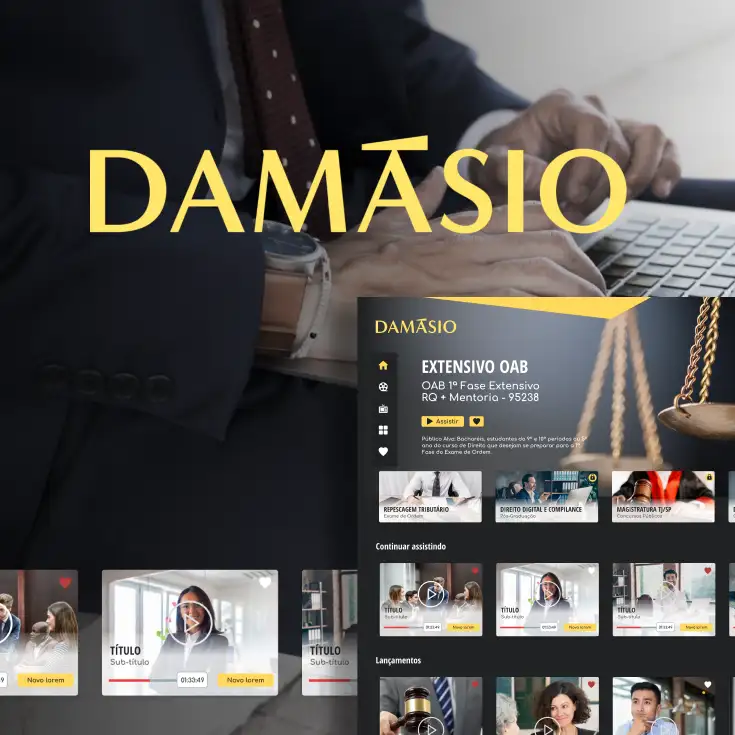 Capa do projeto Damásio